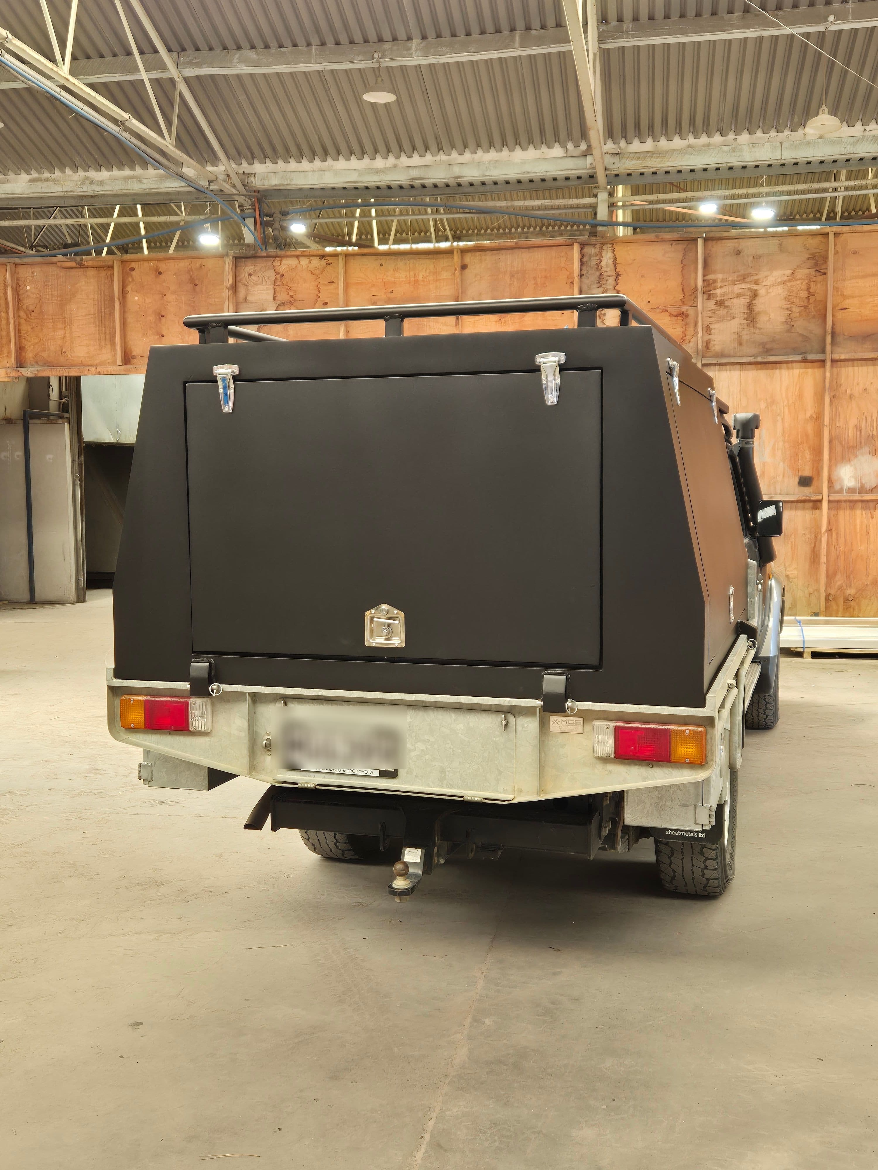 Aluminium ute canopy loaded and ready for delivery